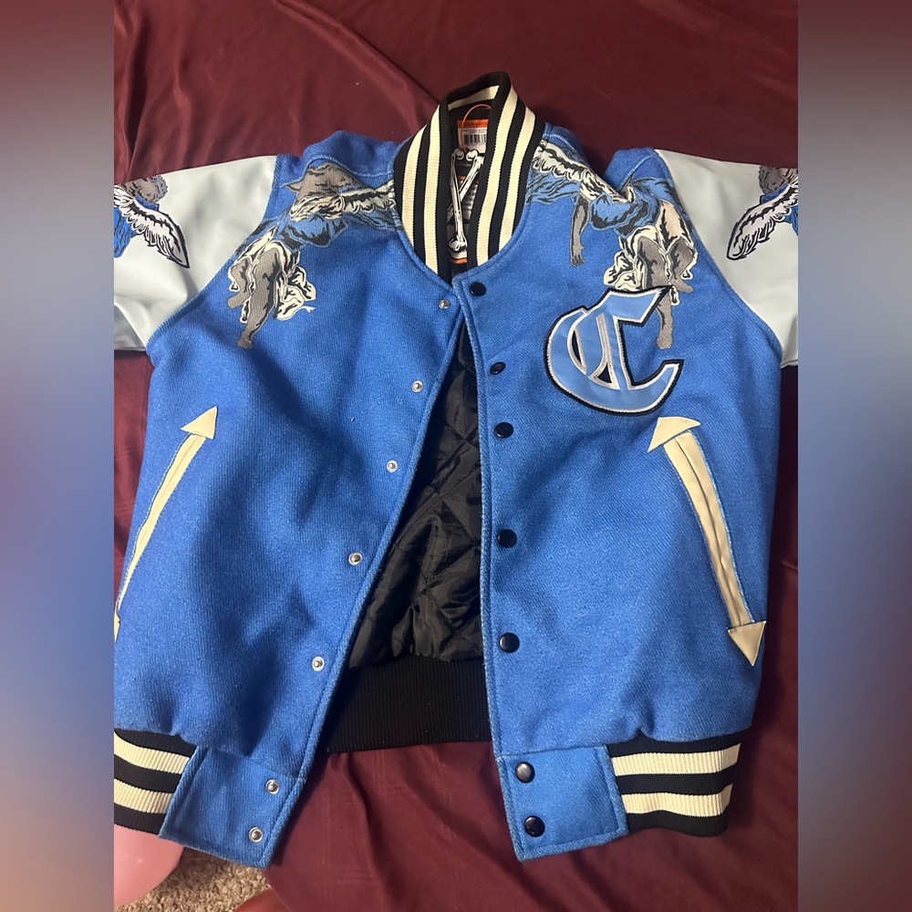 Brand X Hussle Motivate Varsity Jacket